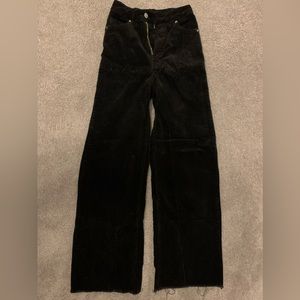 black corduroy jeans